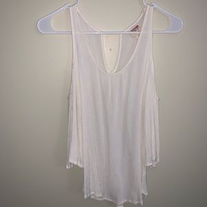 Women’s cream colored off the shoulder top